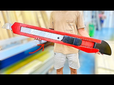 Видео: УВЕЛИЧИЛИ НОЖ В 100 РАЗ! - Самый БОЛЬШОЙ в МИРЕ!