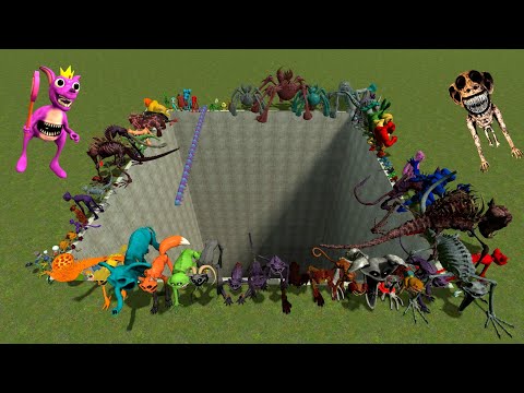 Видео: Пинаем совершенно новую игровую семью Поппи в Гигантской яме, Хагги Зоономали Монстра Банбана в G...