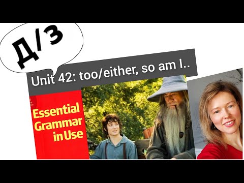 Видео: разбор УПРАЖНЕНИЙ Красный Мерфи Unit42: too/either, so am I / neither do I