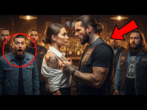 Видео: «Байкер порвал рубашку официантки… Но то, что он увидел на её плече, повергло всех в шок!» 😱