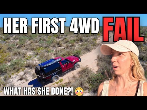 Видео: Научить мою девушку водить полноприводную машину на пляже НЕ УСПЕЛО... В машине становится жарко! 🥵