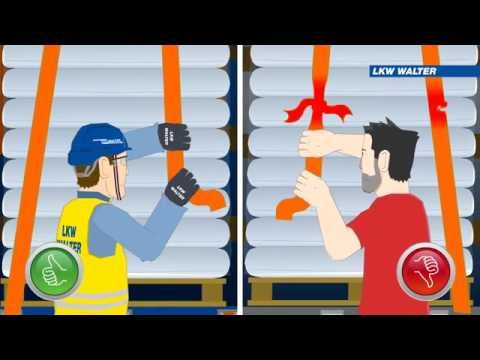 Видео: Использование стяжных ремней - LKW WALTER