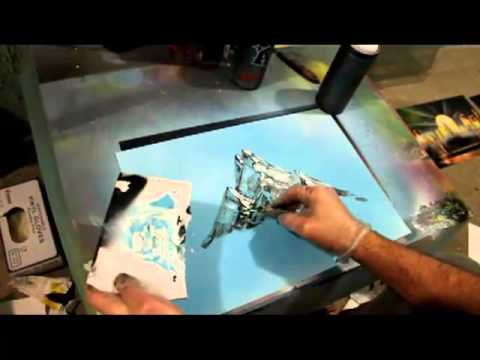 Видео: Бесплатный мастер класc по Спрей АРТ "Spray paint playschool"