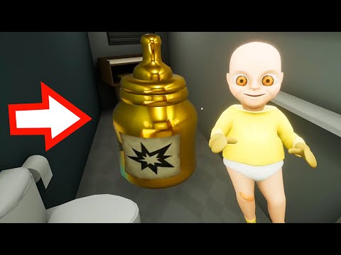 Видео: СЕКРЕТНАЯ ЗОЛОТАЯ БУТЫЛКА ?! ЗАЧЕМ ЛЫСЫЙ ЭТО ВЫПИЛ ?! ИГРА The Baby In Yellow