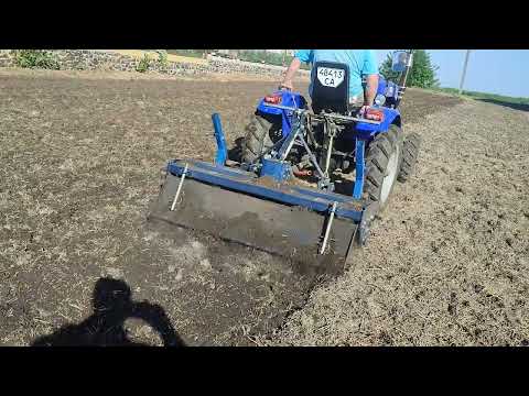 Видео: Кентавр 240 ВР , цілина , фреза 1,4 метра в два сліди .