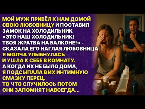 Видео: Мой муж привёл домой любовницу и поставил замок на холодильник. Но я им отомстила