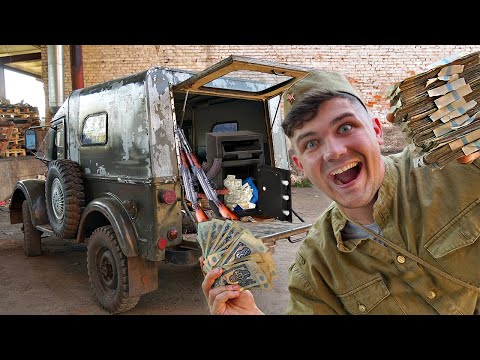 Видео: Открыли багажник ГАЗа, который мы купили на аукционе и нашли в лесу! А там...