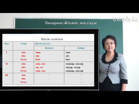 Видео: ҰБТ-ға дайындық: Жіктік жалғауы 1, 2, 3 тобы