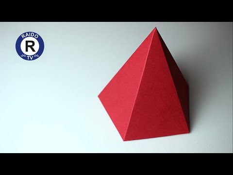 Видео: КАК СДЕЛАТЬ ПЯТИУГОЛЬНУЮ ПИРАМИДУ? ГЕОМЕТРИЧЕСКИЕ ФИГУРЫ. ПЯТИУГОЛЬНАЯ ПИРАМИДА. | #RAIDOTV