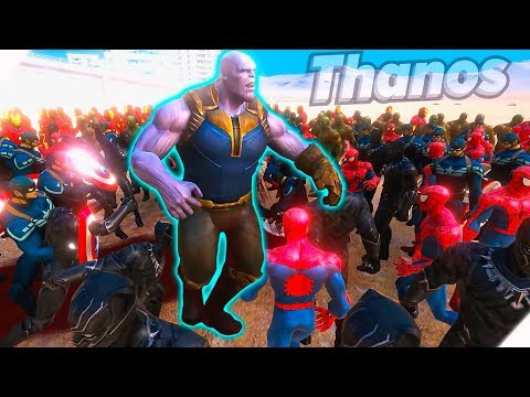 Видео: МСТИТЕЛИ против ТАНОСА - Игра Ultimate Epic Battle Simulator