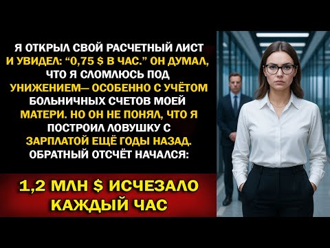Видео: Невероятно: компания теряет 1,2 млн $ в час — босс урезал мою зарплату до 0,75$ ради сына