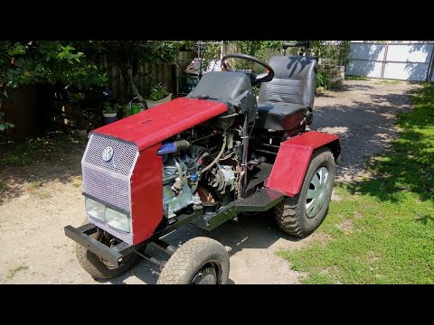 Видео: Самодельный минитрактор с двигателем УД-25