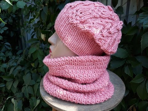 Видео: Шапка спицами. Шарф - труба. Фотоальбом. Часть 5.