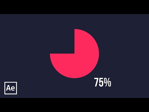 Видео: Управляемая круговая диаграмма (инфографика) в After Effects