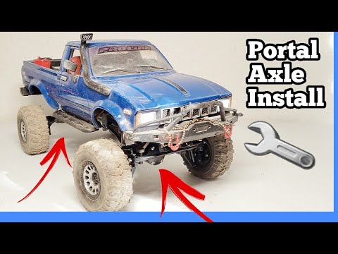 Видео: Комплект WPL C24 для установки портальных осей RBRC.