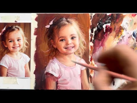 Видео: Детский портретный этюдик.