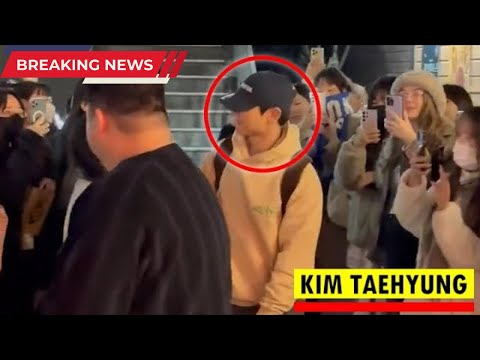 Видео: Ви из BTS произвёл фурор в Лос-Анджелесе! Его прибытие в Америку стало вирусным