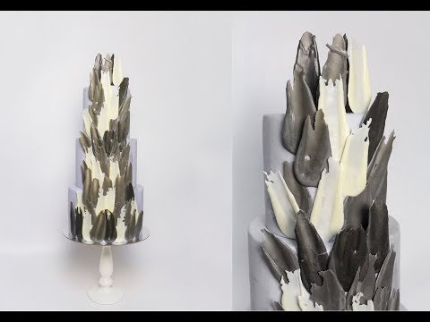 Видео: ШОКОЛАДНЫЕ ПЕРЬЯ-декор торта