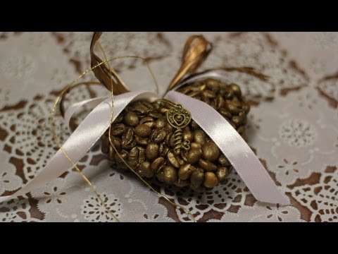 Видео: Сердце из кофейных зерен. Мастер-класс
