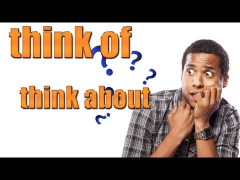 Видео: Разница между think of  think about в английском языке. Грамматика английского