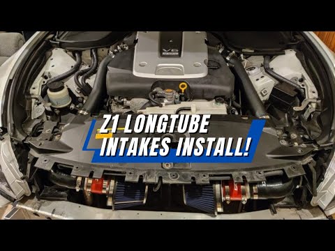 Видео: Установка впускных труб Z1 Long Tube на мои G37!!! - (Как установить впускные трубы на G37/370z)