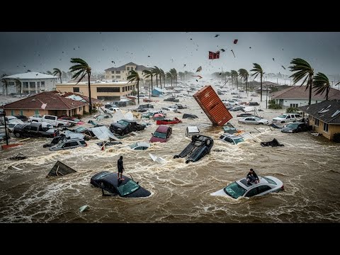 Видео: Хаос на Ямайке сегодня! Ураган «Мелисса» уничтожил дома и машины в Сент-Элизабет.