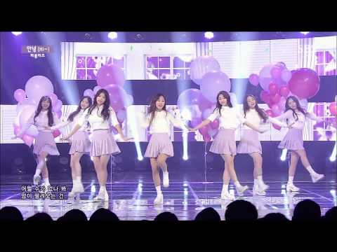 Видео: Lovelyz - Привет (Привет ~) @ Популярная песня Inkigayo 150322
