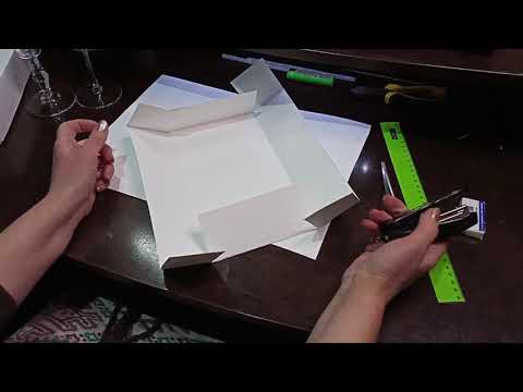 Видео: Как сделать коробку для фужеров
