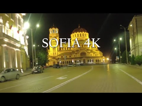 Видео: Sofia Drive 4K - Driving in Sofia at Night, София Bulgaria [4k Ultra HD]