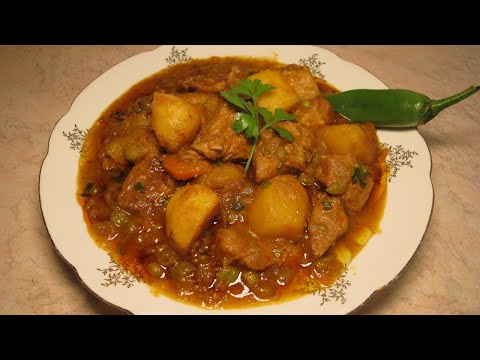 Видео: Грах с картофи и свинско месо Spezzatino con piselli e carne