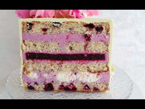 Видео: Торт "Муза" черносмородиновый\Black Currant Cake
