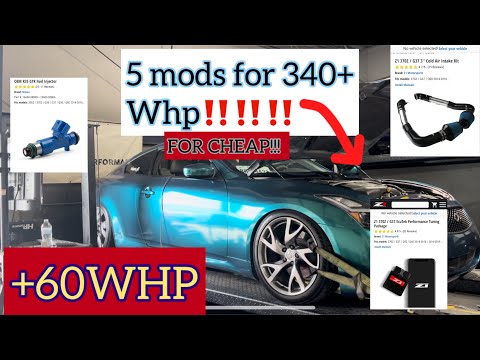Видео: КАК ДОБИТЬСЯ 340+ WHP НА ВАШЕМ G37/370Z ВСЕГО С 5 МОДИФИКАЦИЯМИ (лучшие моды для большого прирост...