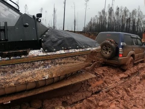 Видео: По бездорожью  пробираемся к заветной реке на аэролодке  за хариусом !