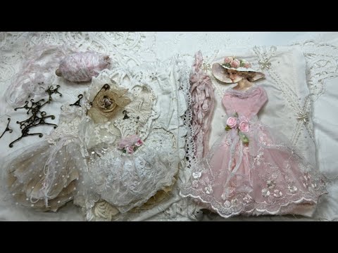 Видео: Бесплатный файл для создания платьев из ткани/кружева для вашего журнала хлама — проект Crafty Me...