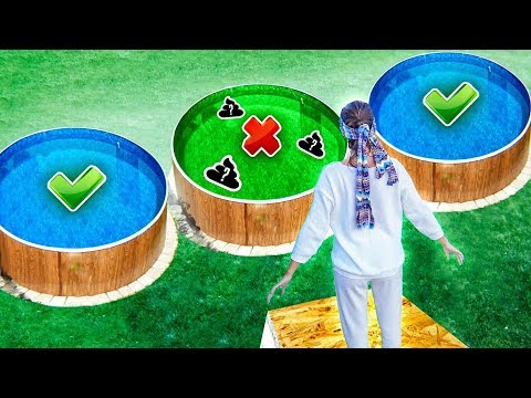 Видео: ВЫБЕРИ ПРАВИЛЬНЫЙ БАССЕЙН, ЧТОБЫ ВЫЖИТЬ! Падаем плашмя на живот...