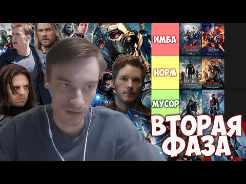Видео: CEHR МАКСИМАЛЬНО ПОДРОБНО СОСТАВЛЯЕТ ТИР ЛИСТ ВСЕХ ФИЛЬМОВ 2 ФАЗЫ МАРВЕЛ!