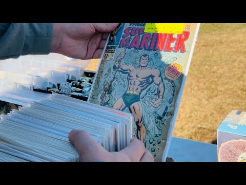 Видео: НАШЕЛ КОРОБКУ С КОМИКСАМИ СЕРЕБРЯНОГО ВЕКА НА БЛОШИНОЙ РЫНКЕ!!!