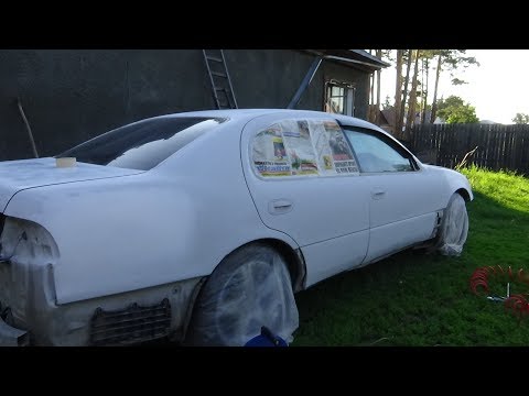 Видео: Тойота Аристо(Toyota Aristo) ,покраска ч № 9 ,зачистка кузова перед покраской.