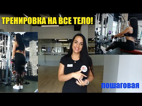 Видео: Тренировка в тренажерном зале на все тело. Умеренная нагрузка. Для новичков и не только! Hitgym