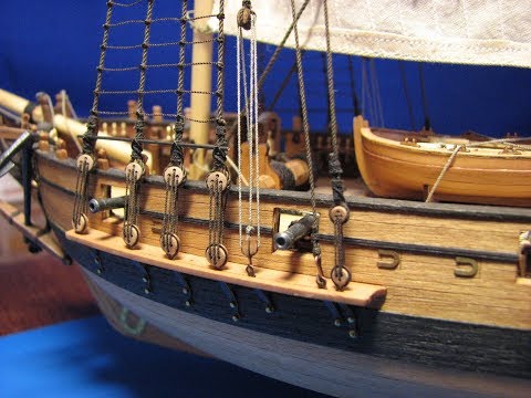 Видео: Шхуна "Полоцк". Такелаж 16. Стень-ванты, стень-фордуны.