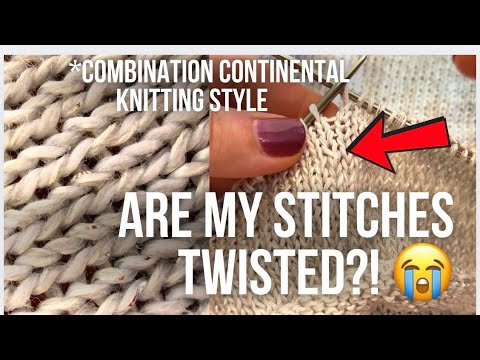 Видео: СКРУЧЕННЫЕ СТЕЖКИ? — Скрученный и обычный стежок — как отличить