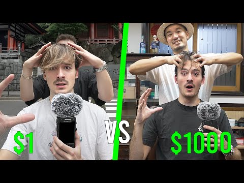 Видео: Японский массаж головы за 1 доллар против японского массажа головы за 1000 долларов [ASMR]