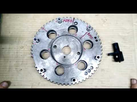 Видео: Датчик коленвала, реперный диск Днепр.