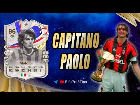 Видео: Мальдини 96 GOTG (Paolo Maldini 96 Greats of the Game Icon) ОБЗОР игрока EA FC 24