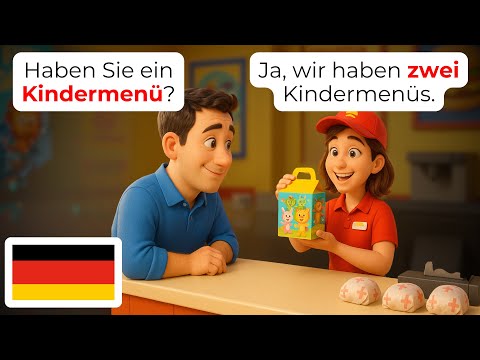Видео: 🇩🇪 Заказ фаст-фуда в Германии | A1-A2 | Учите немецкий как местный | Простой немецкий для начинающих
