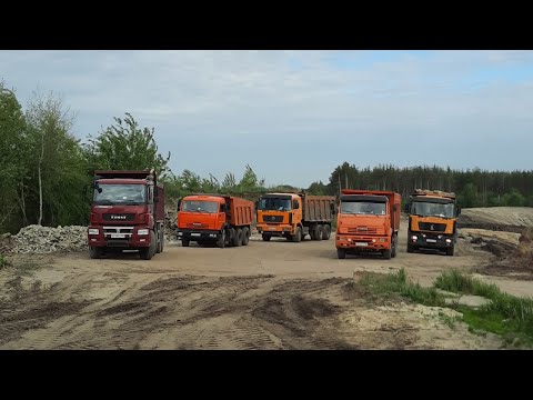 Видео: Новые самосвалы JAC SACHMAN , проблемы с двигателем на KOMATSU