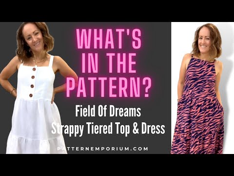 Видео: Что в выкройке | Выкройка многоярусного платья на бретельках