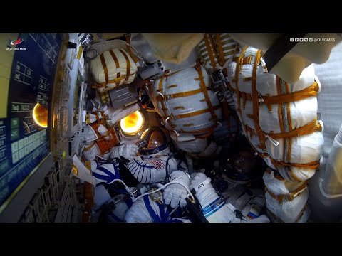 Видео: Вход в атмосферу Спускаемого Аппарата. Плазма // Вид изнутри //