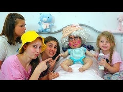Видео: НЯНЯ КАК МАЛЕНЬКАЯ!!! ИГРА В ДОЧКИ МАТЕРИ