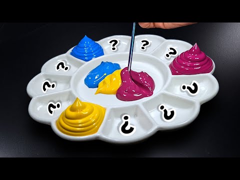 Видео: Как Сделать 13 Красивых Цветов из Жёлтого, Голубого и Пурпурного | Удовлетворительное Смешивание Кра